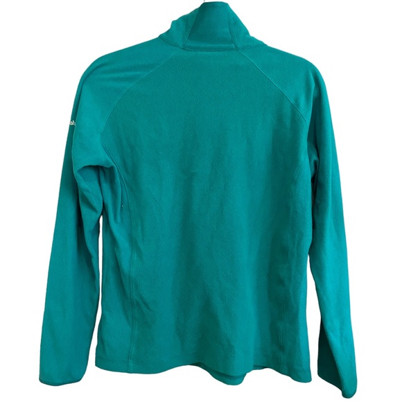 Columbia Glacial Fleece Quarter-Zip Teal Jumper Women’s Large - Picture 3 of 9